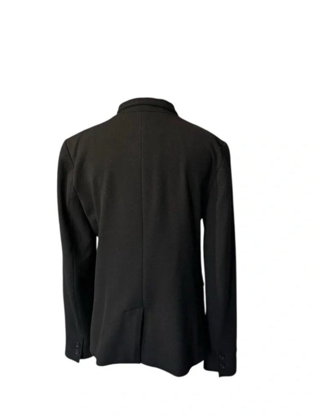 LOFT - Black Open-Front Blazer Jacket Size 8 | Classic Tailored Career Workwear - Picture 6 of 8